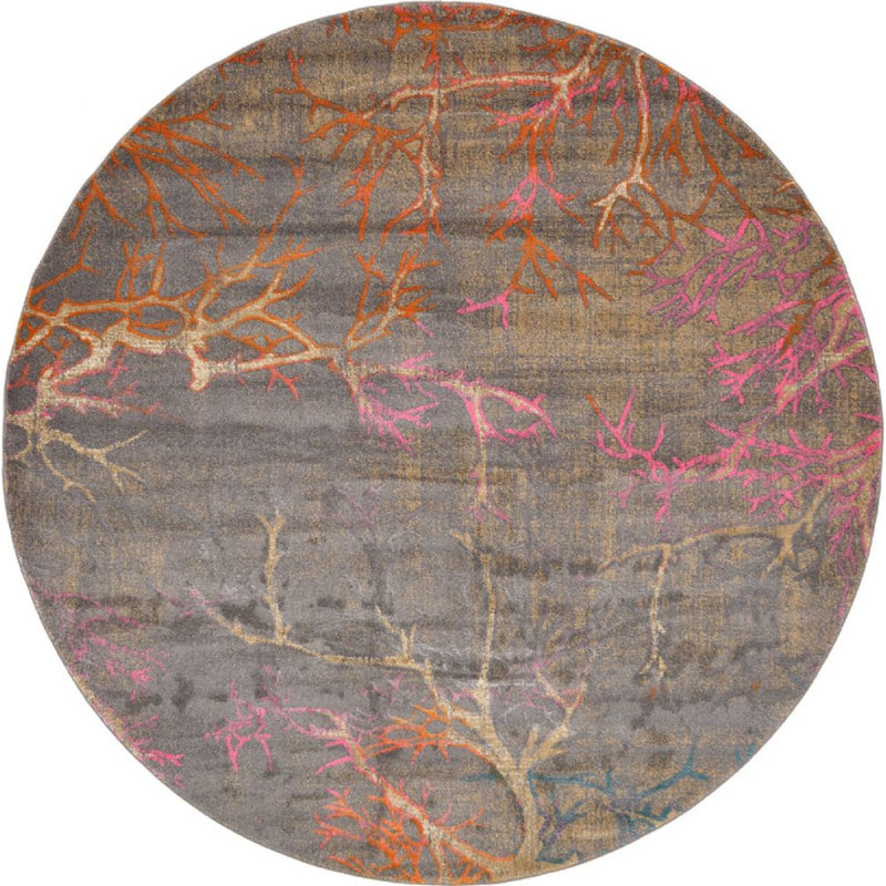 Estrada Oriental Indoor Rug, Round 8'