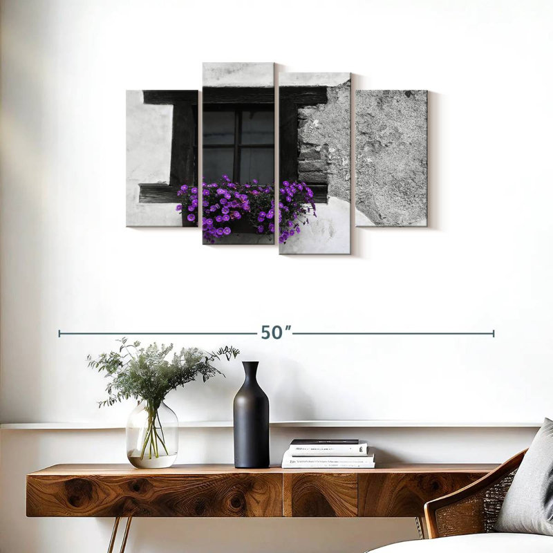 Boîte à fleurs mauve Lilie BW, H 22 po x l 36 po