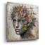  «Earth Face 3» par Rey Klimt, art mural en verre acrylique, 24 po x 24 po-1870830358