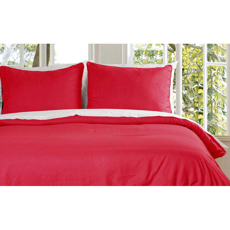 Ensemble de housse de couette , Très grand, Rouge