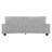 71'' Modern Upholstered Loveseat With Solid Wood Legs, Oversized Sofa With 2 Accent Pillows-1124343903
