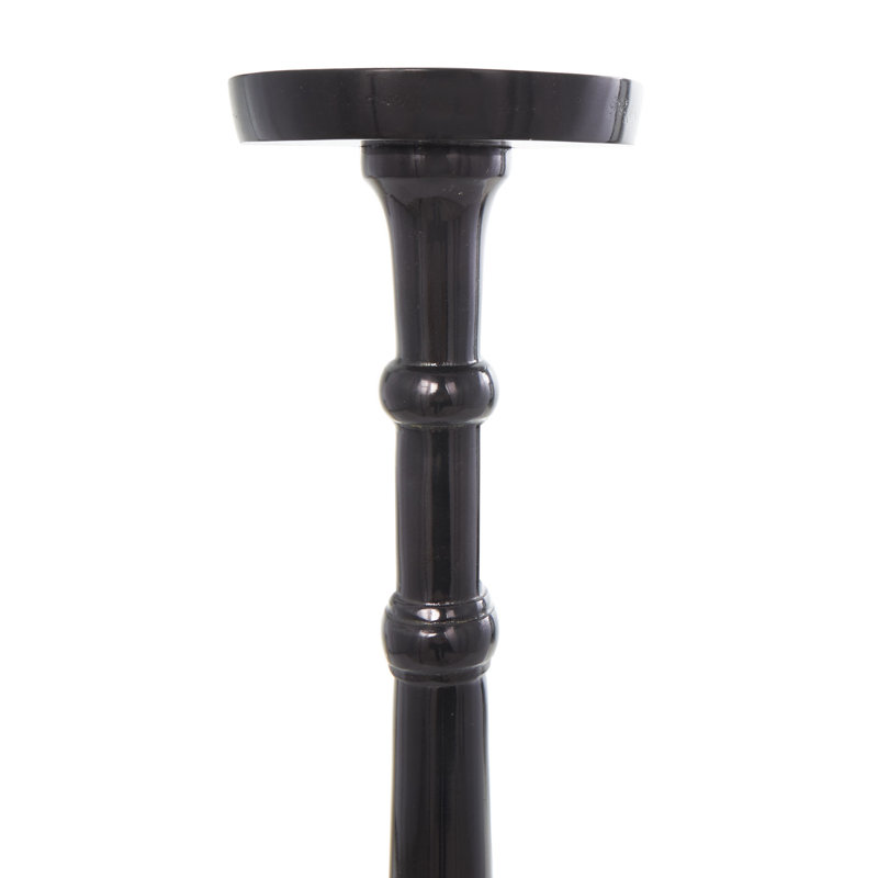 Ensemble de porte-bougies en aluminium, Noir
