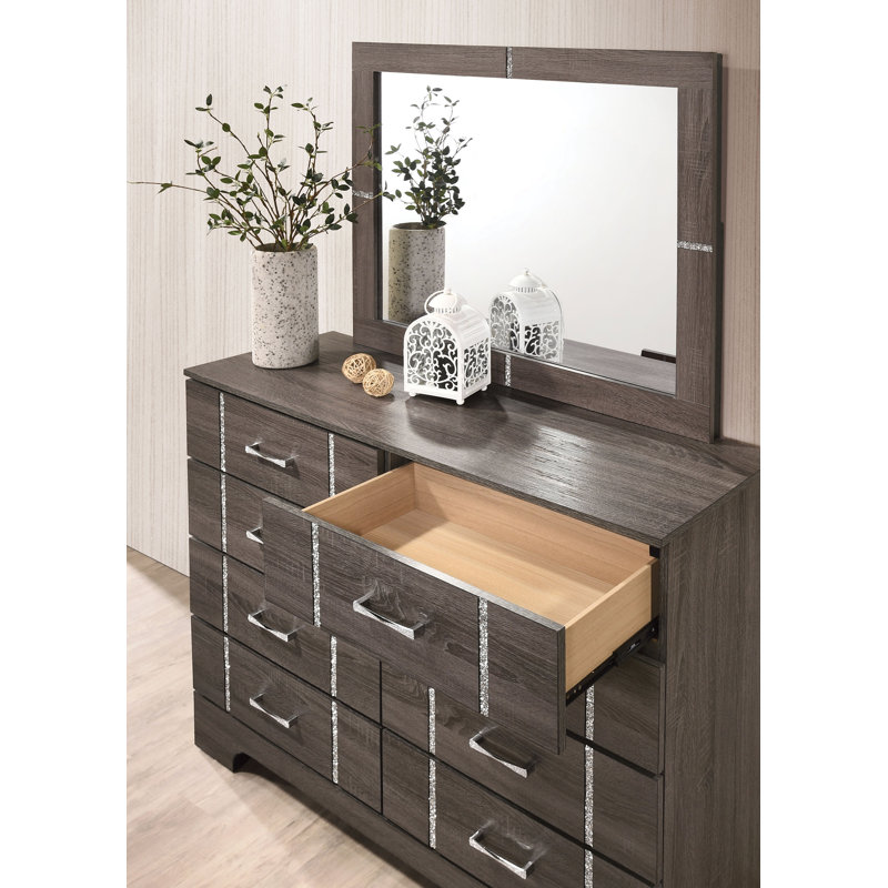 Commode double 8 tiroirs Glebs