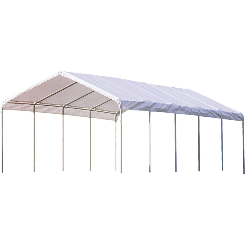 Supermax Canopy 12 X 26 Ft., White, 114" H x 144" W x 312" D