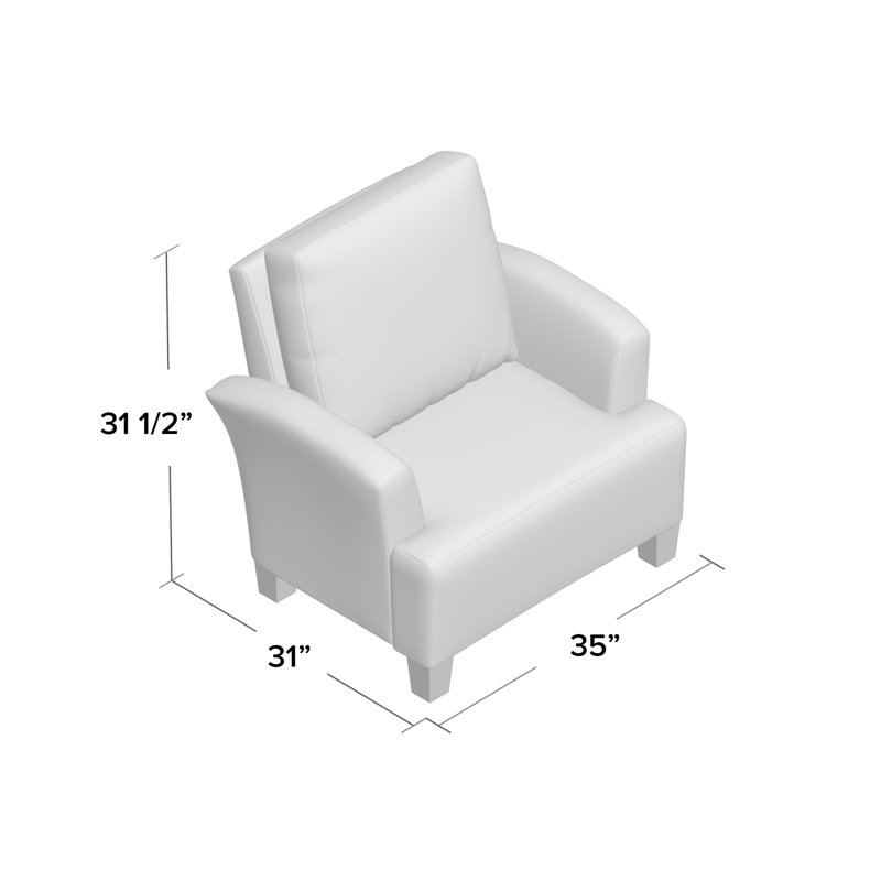 Mullins Upholstered Armchair, Bulldozer Sapphire