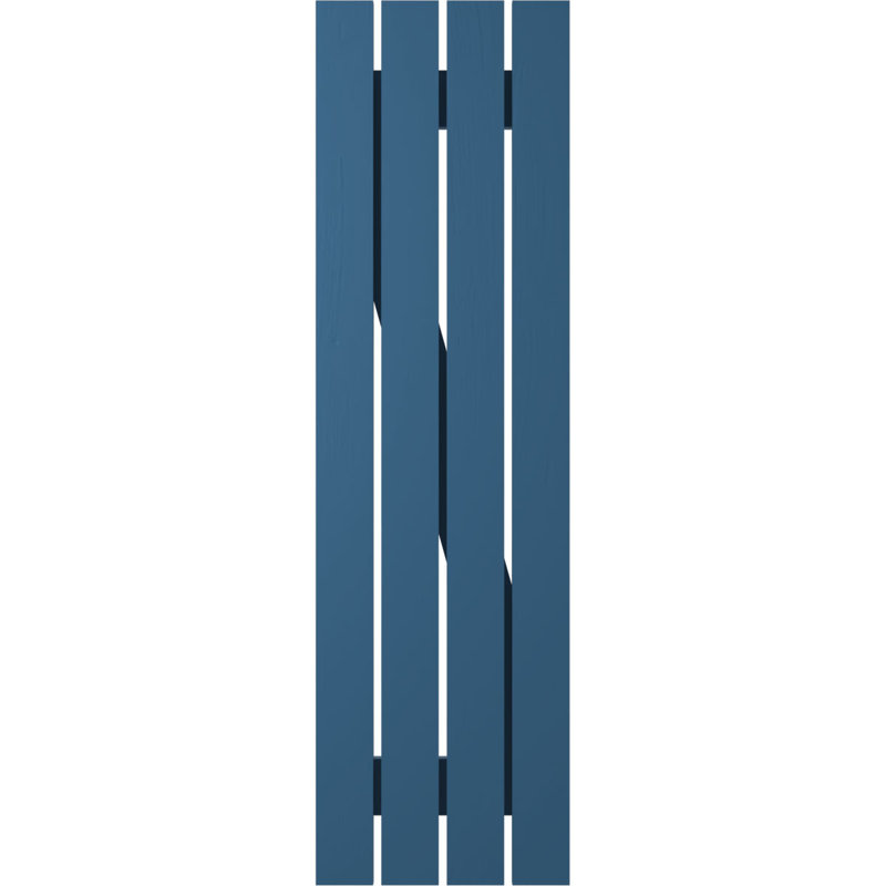 Volets de planche-n-lattes avec barre en Z (par paire) Americraft (2 lattes), Bleu séjour, 15 1/2", 76"