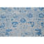 Tapis argenté et bleu clair noué à la main de haute qualité-64646225