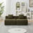 Chenille sectional sofa with 2 pillows