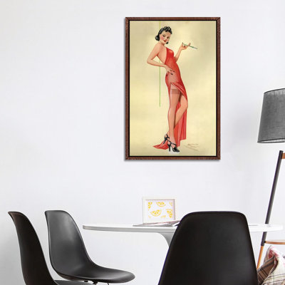 1940s UK Pinup Poster by Laurence Miller - Gallery-Wrapped Canvas Giclée on Canvas