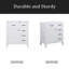 Meuble-lavabo de 30 po sans lavabo, base d'armoire seulement, armoire de salle de bain avec tiroirs, structure solide et panneau de fibres à densité moyenne-108206386-108206384