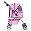 Poussette pour animaux de compagnie Poussette pliable à 4 roues pour chien avec housse en maille respirante-59149115