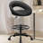 Adjustable Height Drafting Chair with Adjustable Foot Ring and Curved Back-1662762632