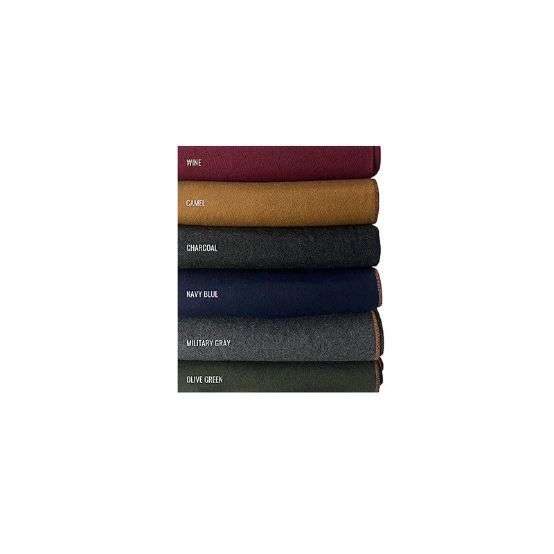 Couverture militaire en laine, Gris anthracite