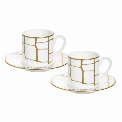 Alligator Gold Bone China Espresso Cup