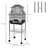 121cm Steel Pointed Top Floor Bird Cage with Wheels