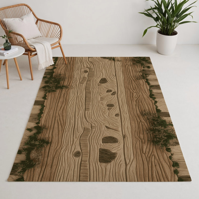 Tapis beige d'intérieur et d'extérieur Nature, Rectangle 9 pi x 12 pi