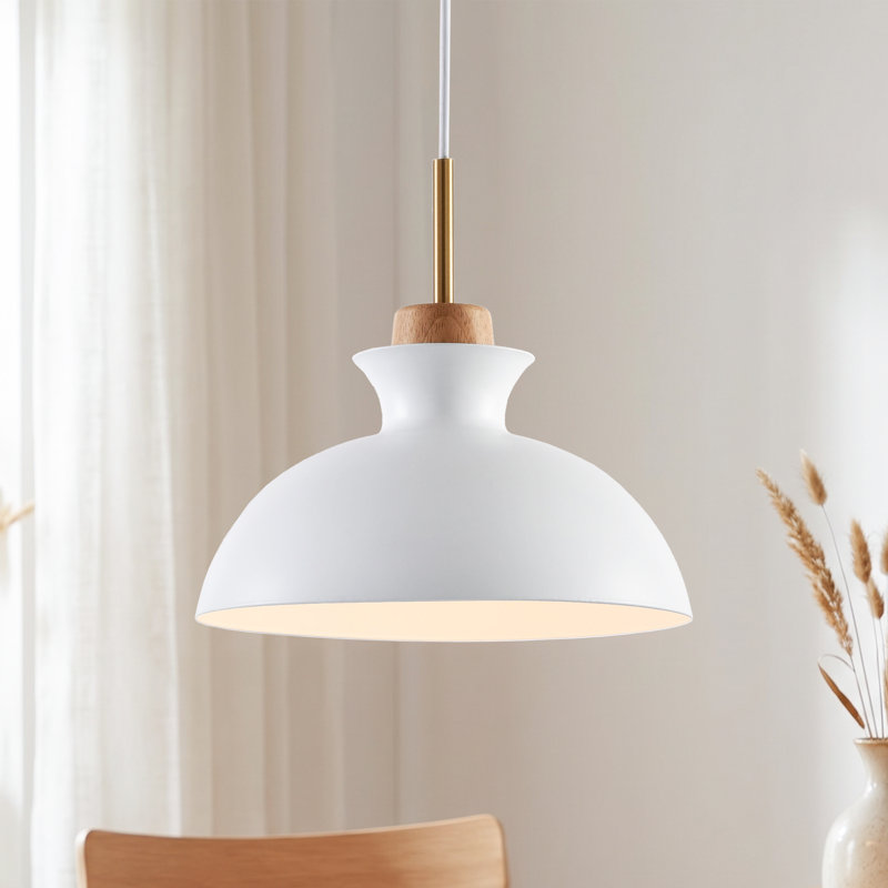 Luminaire suspendu simple 1 lumière, Blanc