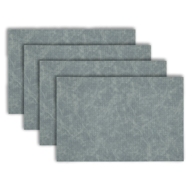 Ensemble de 4 napperons de table de salle à manger résistants à la chaleur de 12 po x 18 po pour 4 ensembles de cuisine et de salle à manger de style campagnard, bohème et moderne Facile à nettoyer, durable et élégant