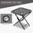 Zero Gravity Chair Set With Side Table, Folding Reclining Chair With Cupholders & Pillows-1128560779
