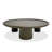 Strauss - Contemporary Brown Ash Round Nesting Table Set