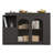360° Rotating Bar Table Multifunctional Storage Cabinet With Glass Door-2132585977