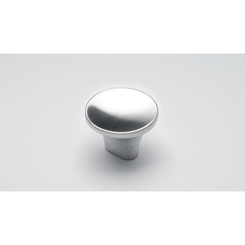 Lazro 35mm Length Oval Knob Multipack, Brushed Silver