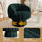 Upholstered Swivel Accent Chair Barrel Chair With Pillow (Set of 4)-2010476525