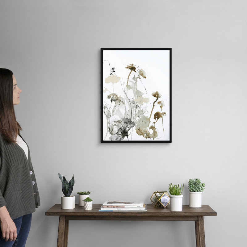 Ces jours 1 - reproduction d'art, Toile avec cadre noir, H 26 po x l 20 po x P 1,75 po