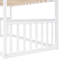 Lit superposé simple au dessus d'un lit simple avec échelle, lit en bois-1043782749