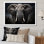 Éléphant silencieux majestueux III - Éléphant, art mural