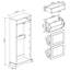 Armoire de rangement pour chaussures autoportante