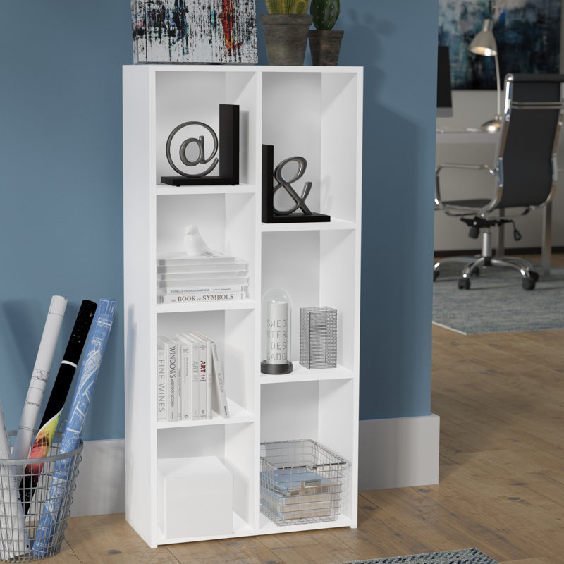 O'Quinn 7-Cube Reversible Open Shelf, White