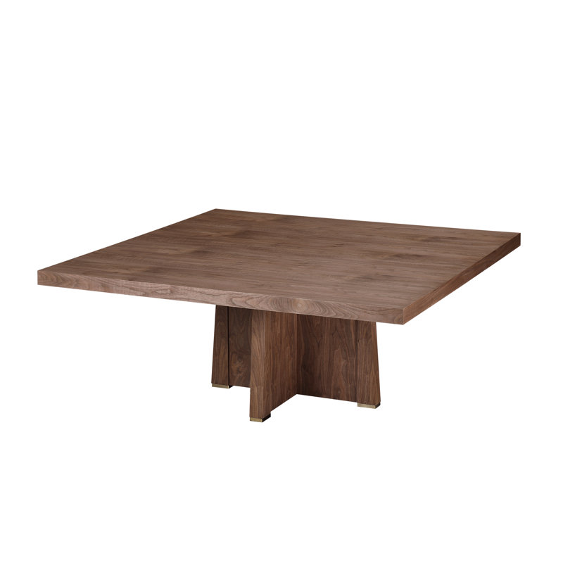 Perry Oak Dining Table, 30"H x 72"L x 72"W, Brown