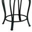 Tabouret pivotant noir à hauteur de comptoir avec siège rembourré