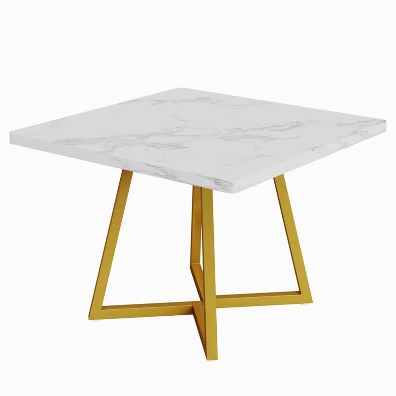 Vintage Square Coffee Table, Multifunctional Kitchen Dining Table, Table Only