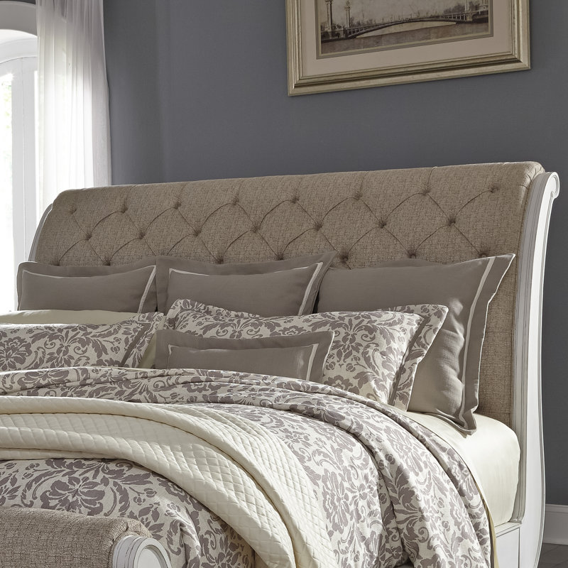 Exmouth King Upholstered Sleigh Bed