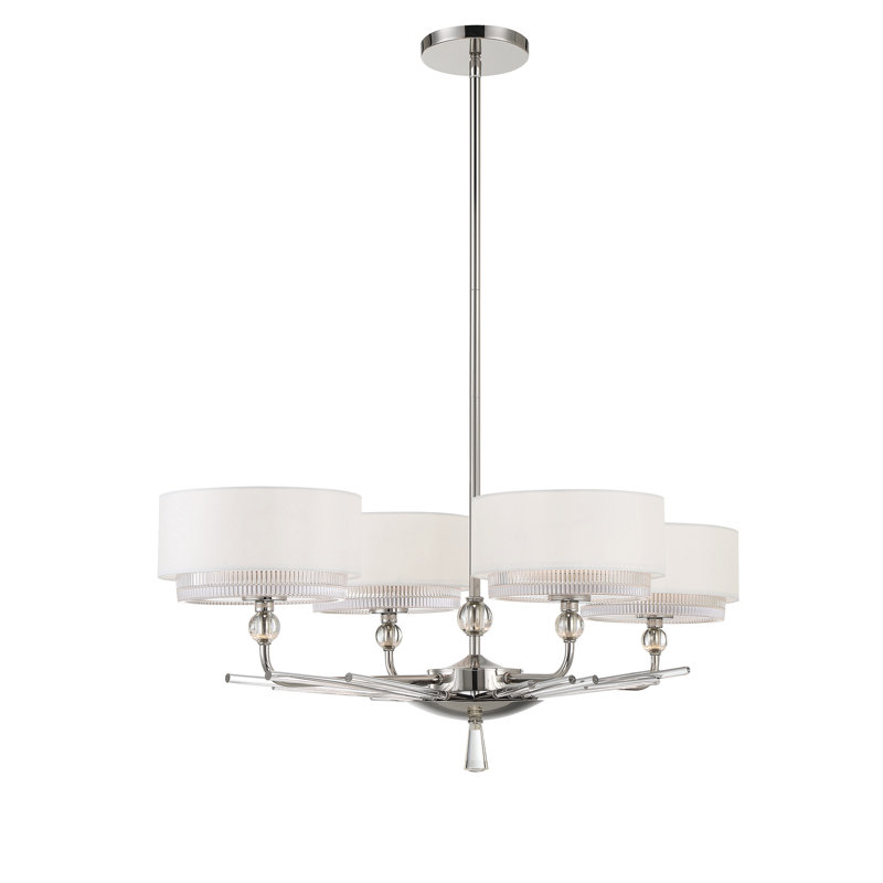 4 - Light Polished Nickel Kitchen Island Pendant