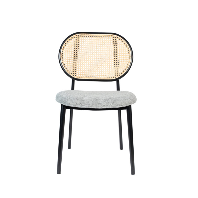 Spike Upholstered Dining Chair, Gray