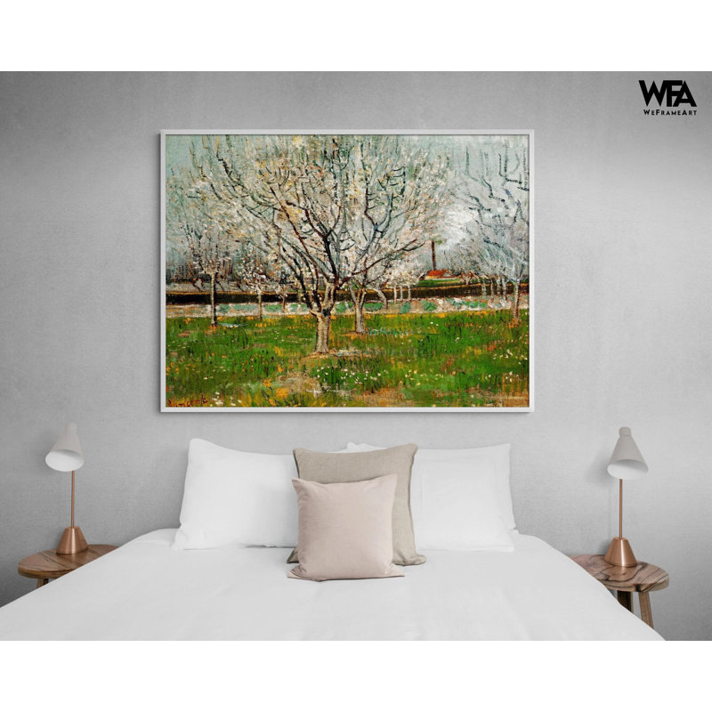 «Orchard In Blossom Van Gogh», reproduction d'art, abricot Van Gogh, Vincent Van Gogh, impression d'art mural encadré, Non