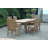 Farnam 6 - Person Teak Solid Wood Patio Dining Set Umbrella Hole Included Rectangular Table