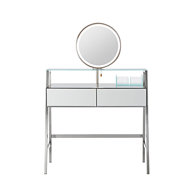 Table de coiffeuse à miroir avec miroir