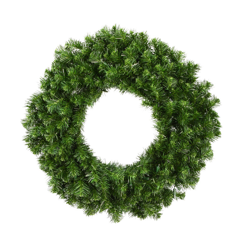 Artificial Douglas Fir Wreath Unlit, 24"