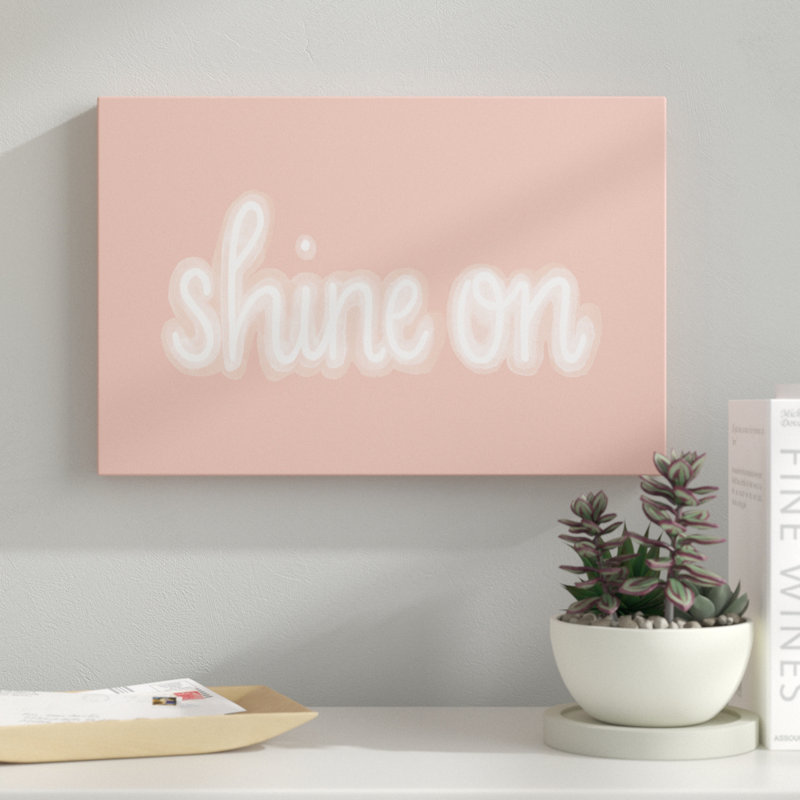 You Glow II by Grace Popp - Typography Print, Wrapped Canvas, 30cm H x 46cm W