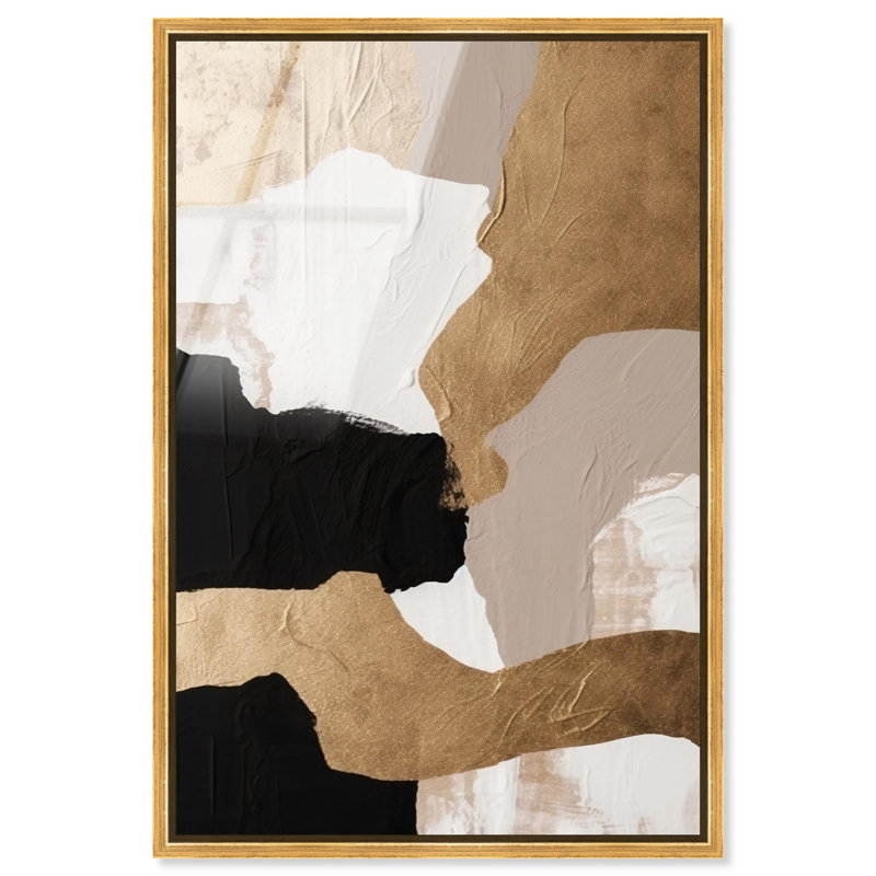 «Made Ways», art mural en verre acrylique ultrabrillant encadré par Art Remedy, cadre doré, 20 x 30, H 31 po x l 21 po, Doré