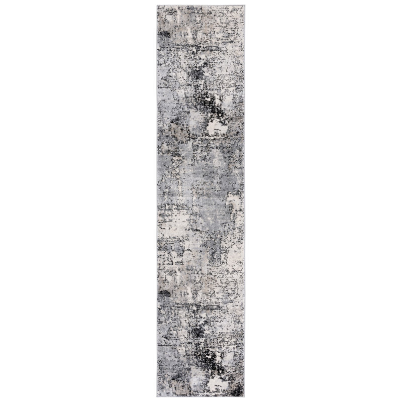 Liselore 100 Performance Abstract Rug, Runner 2' x 9'