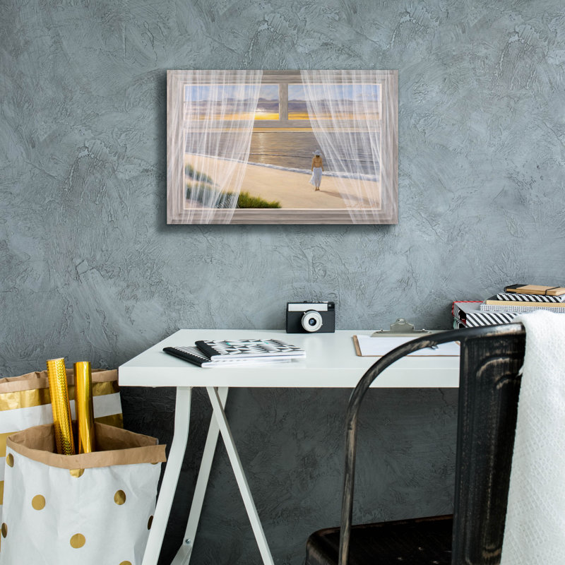 «Morning Walk» par Diane Romanello, H 12 po x l 18 po x P 0,75 po