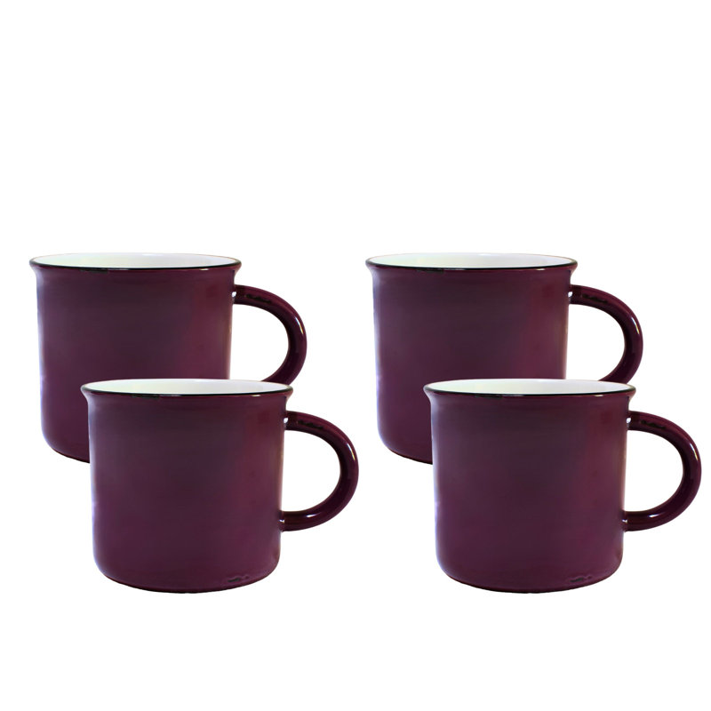 Tasse à café en grès 16 oz Canvas Home, prune