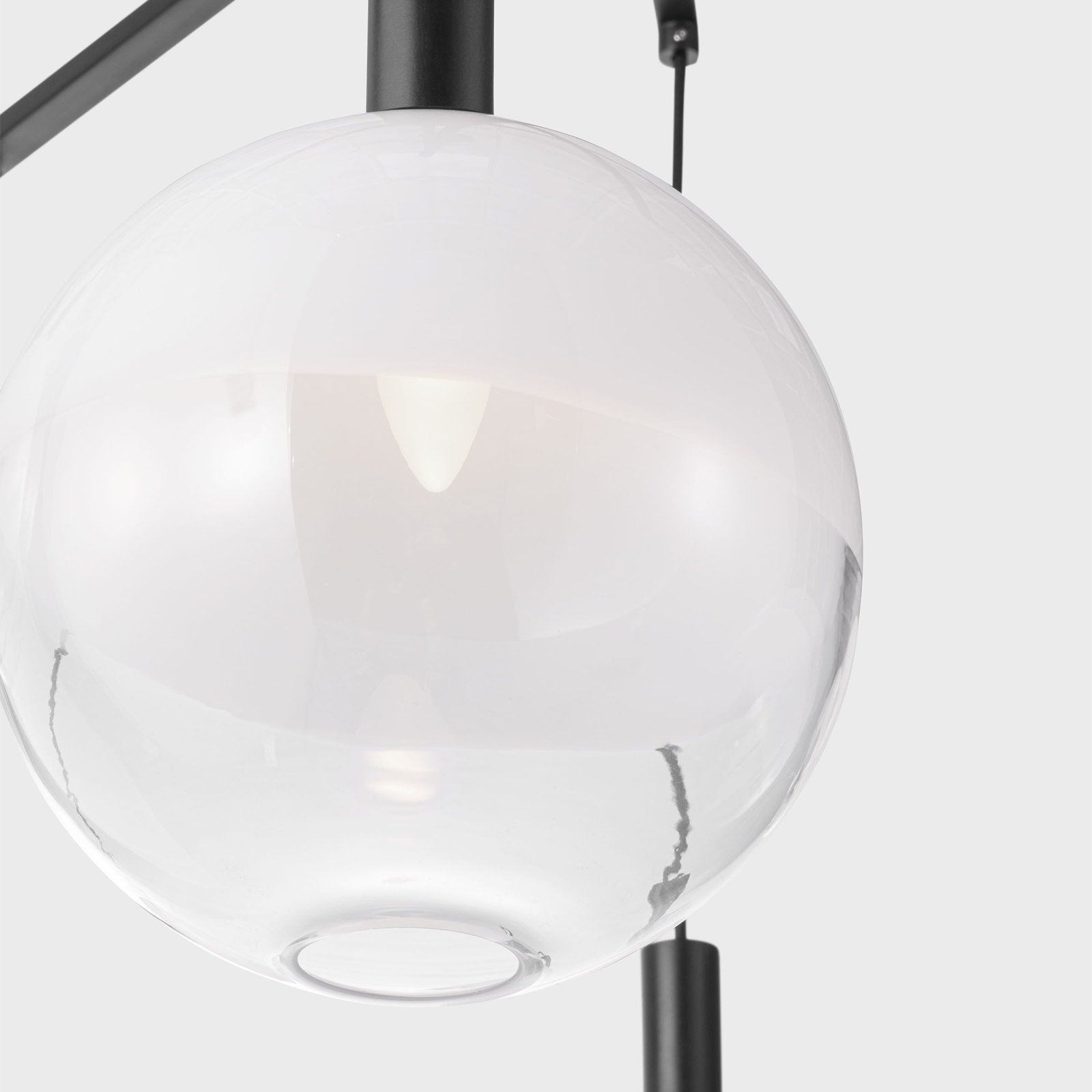 Colyt Chandelier, 6 Lights, Aged Iron, 38.125" H x 39.75" W x 39.75" D
