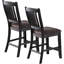 Ensemble de 2 chaises hautes en bois Coffee