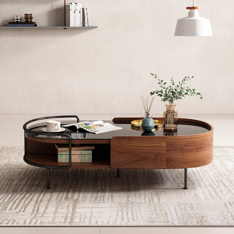 Petite table d'appoint, H 14,80 po x L 27,60 po x l 51,20 po